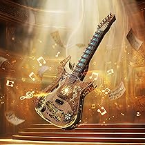 Amazon | FUNPOLA 3Dパズル ギター 木製パズル 立体パズル 弾ける